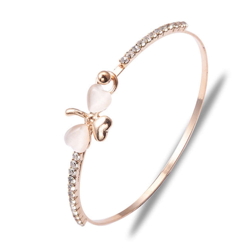 Rose Gold Shamrock Bangle
